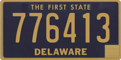 DE license plate 776413