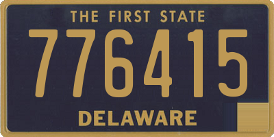 DE license plate 776415