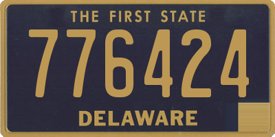 DE license plate 776424