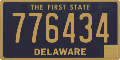 DE license plate 776434