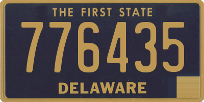 DE license plate 776435