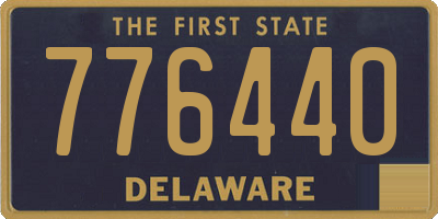 DE license plate 776440