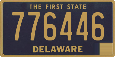 DE license plate 776446