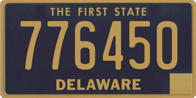 DE license plate 776450