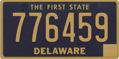 DE license plate 776459