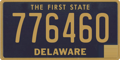DE license plate 776460