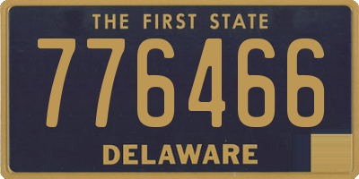 DE license plate 776466