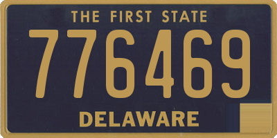 DE license plate 776469