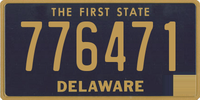 DE license plate 776471