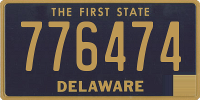 DE license plate 776474