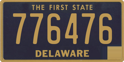 DE license plate 776476
