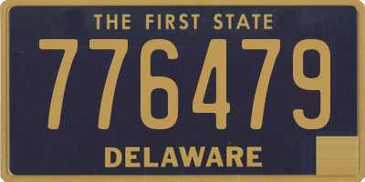 DE license plate 776479
