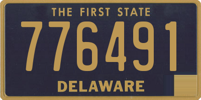 DE license plate 776491