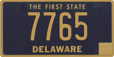 DE license plate 7765