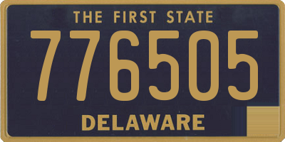 DE license plate 776505