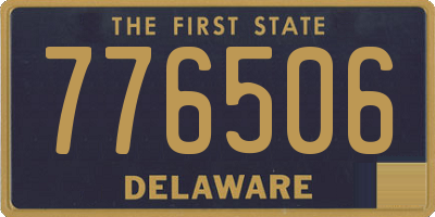 DE license plate 776506