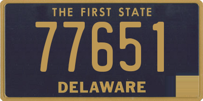 DE license plate 77651