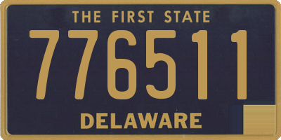 DE license plate 776511
