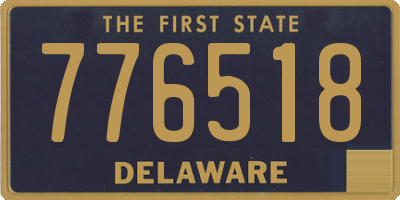 DE license plate 776518