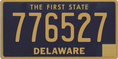 DE license plate 776527