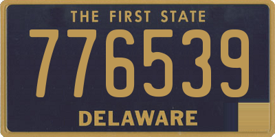 DE license plate 776539
