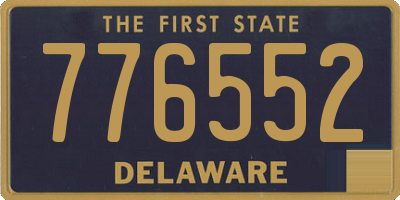 DE license plate 776552