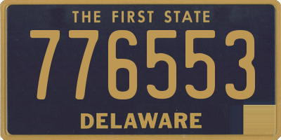 DE license plate 776553