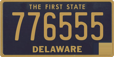 DE license plate 776555