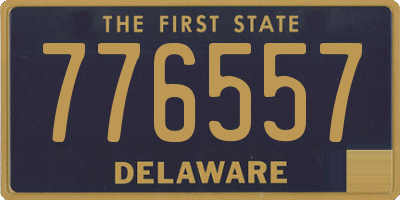 DE license plate 776557