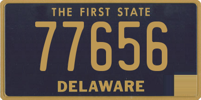 DE license plate 77656
