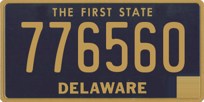 DE license plate 776560