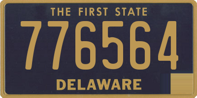 DE license plate 776564