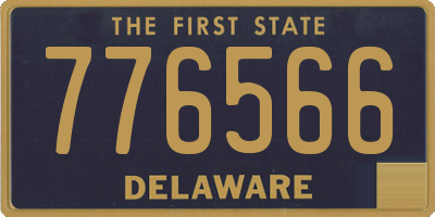 DE license plate 776566