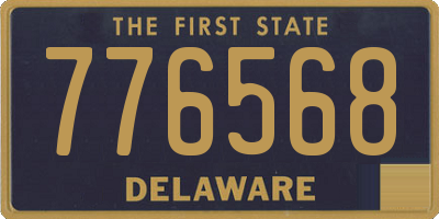 DE license plate 776568