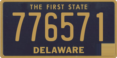 DE license plate 776571
