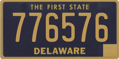 DE license plate 776576