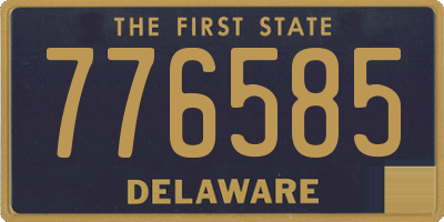 DE license plate 776585