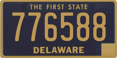 DE license plate 776588