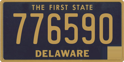 DE license plate 776590