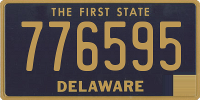 DE license plate 776595
