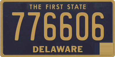 DE license plate 776606