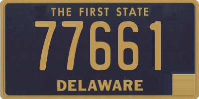 DE license plate 77661
