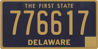 DE license plate 776617