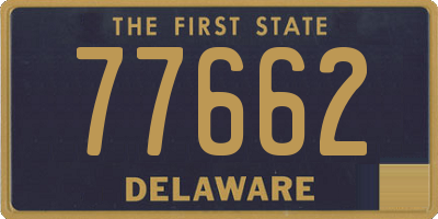 DE license plate 77662