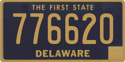 DE license plate 776620