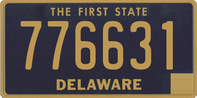 DE license plate 776631