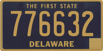 DE license plate 776632