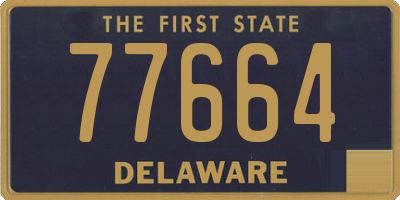 DE license plate 77664