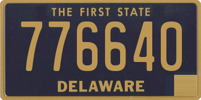 DE license plate 776640
