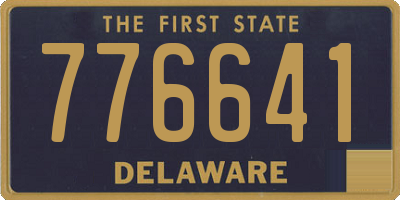 DE license plate 776641